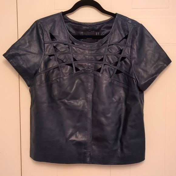 asos genuine leather short sleeved shirt - Picture 1 of 6